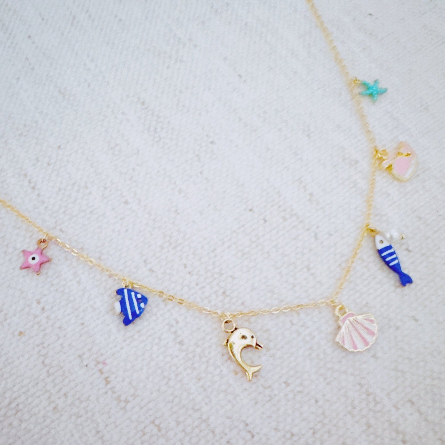 Ocean Friends Charm Necklace – Sea Life Vibes-0