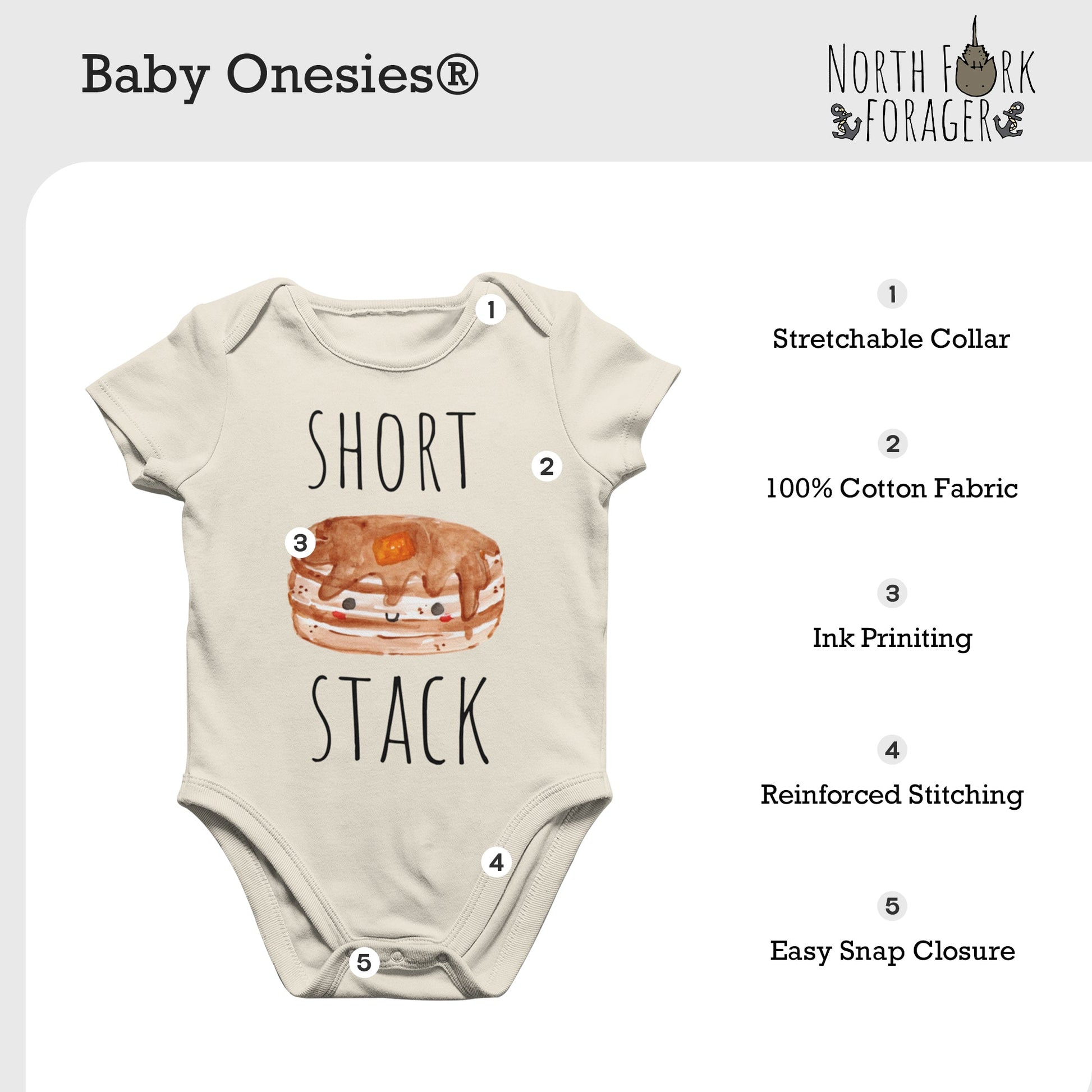 Beach Seashell  - Baby Boy Girl Clothes Infant Bodysuit Funny Cute Newborn-3