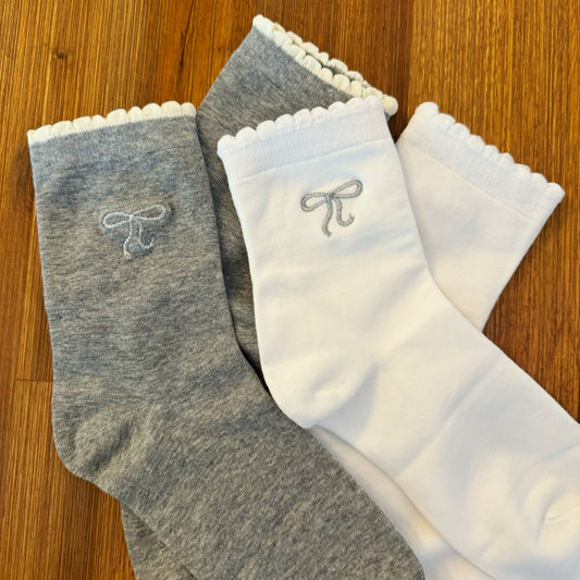 Bow Bow Socks Set Of 2-1