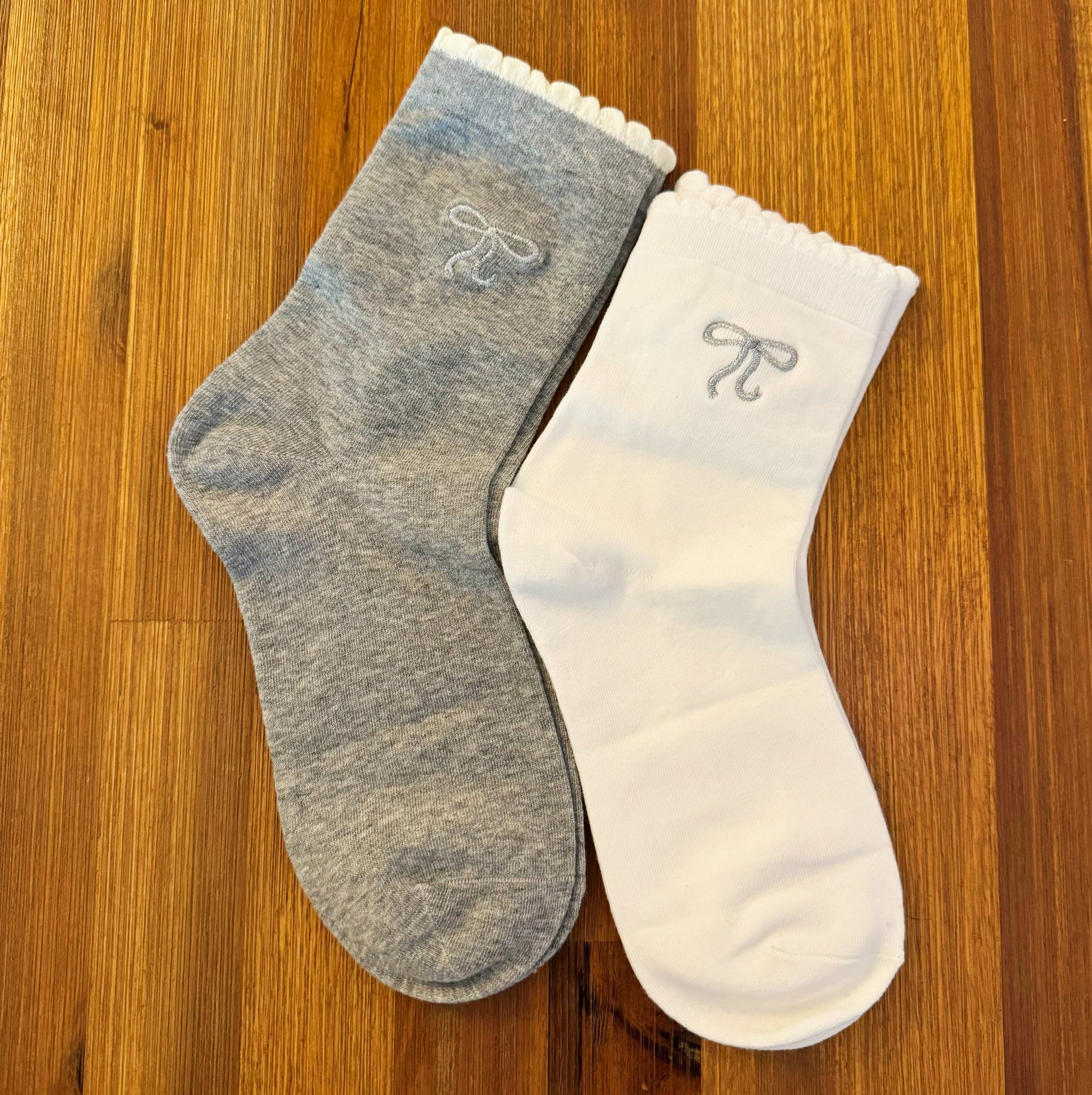Bow Bow Socks Set Of 2-0